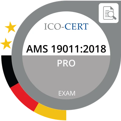 ICO-Cert Zertifikat AMS 19011:2018 PRO