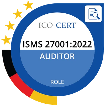 ICO-Cert Zertifikat ISMS ISO/IEC 27001:2022 Auditor